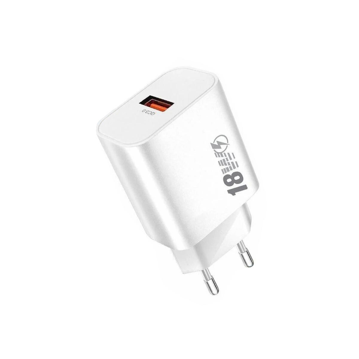 ASAKI ชุดสายชาร์จ USB-A TO TYPE-C สีขาว รุ่นA-2228