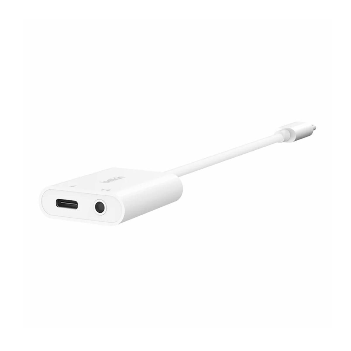 Belkin อะแดปเตอร์เสียง 3.5 มม. + ชาร์จ USB-C / WHITE