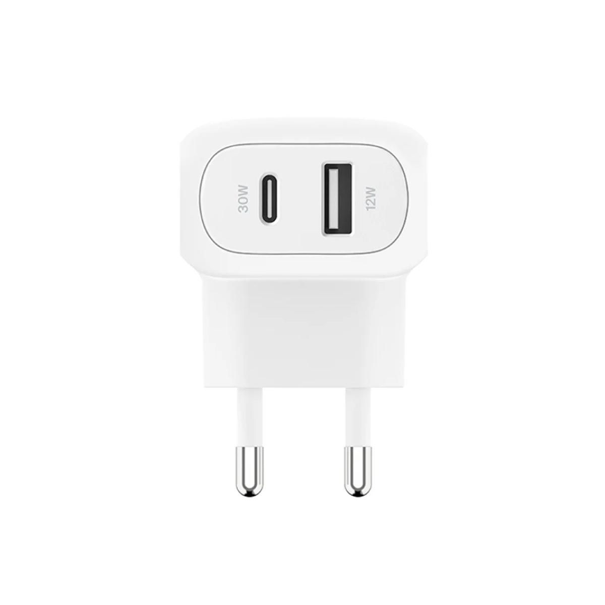 Belkin Adapter  Dual Wall Charger 42W  ( ขากลม )