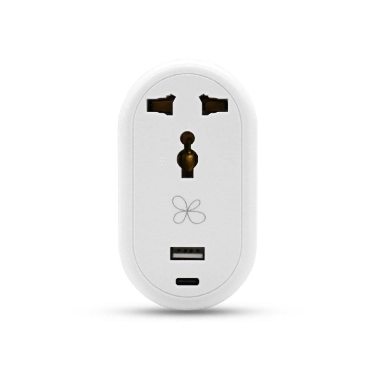 VOX   หัวแปลงปลั๊กไฟ VOX 1ช่อง 1TYPE C +1USB(2.1A) รุ่นF5ADP-VX01-0120