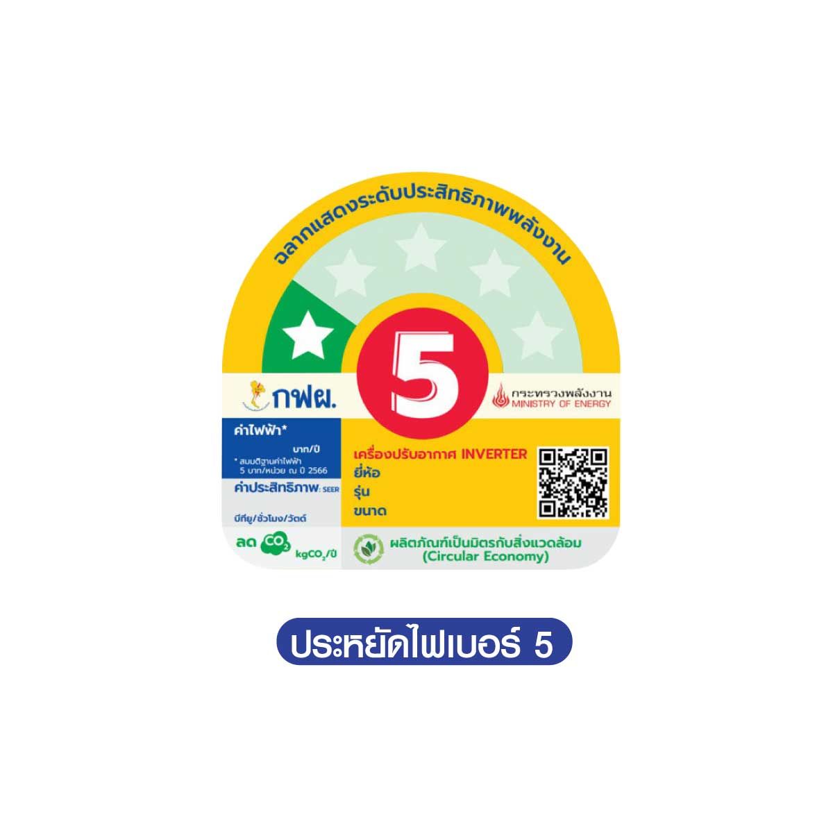 Comfee เครื่องปรับอากาศติดผนัง รุ่น CF-09VCBF-T Wi-Fi Inverter 8,905 BTU