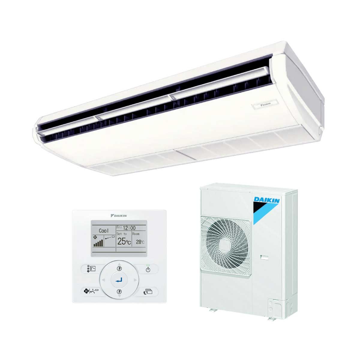 DAIKIN เครื่องปรับอากาศ แบบแขวนใต้ฝ้า 48,000BTU Inverter 220V รุ่น FHA48DV2S