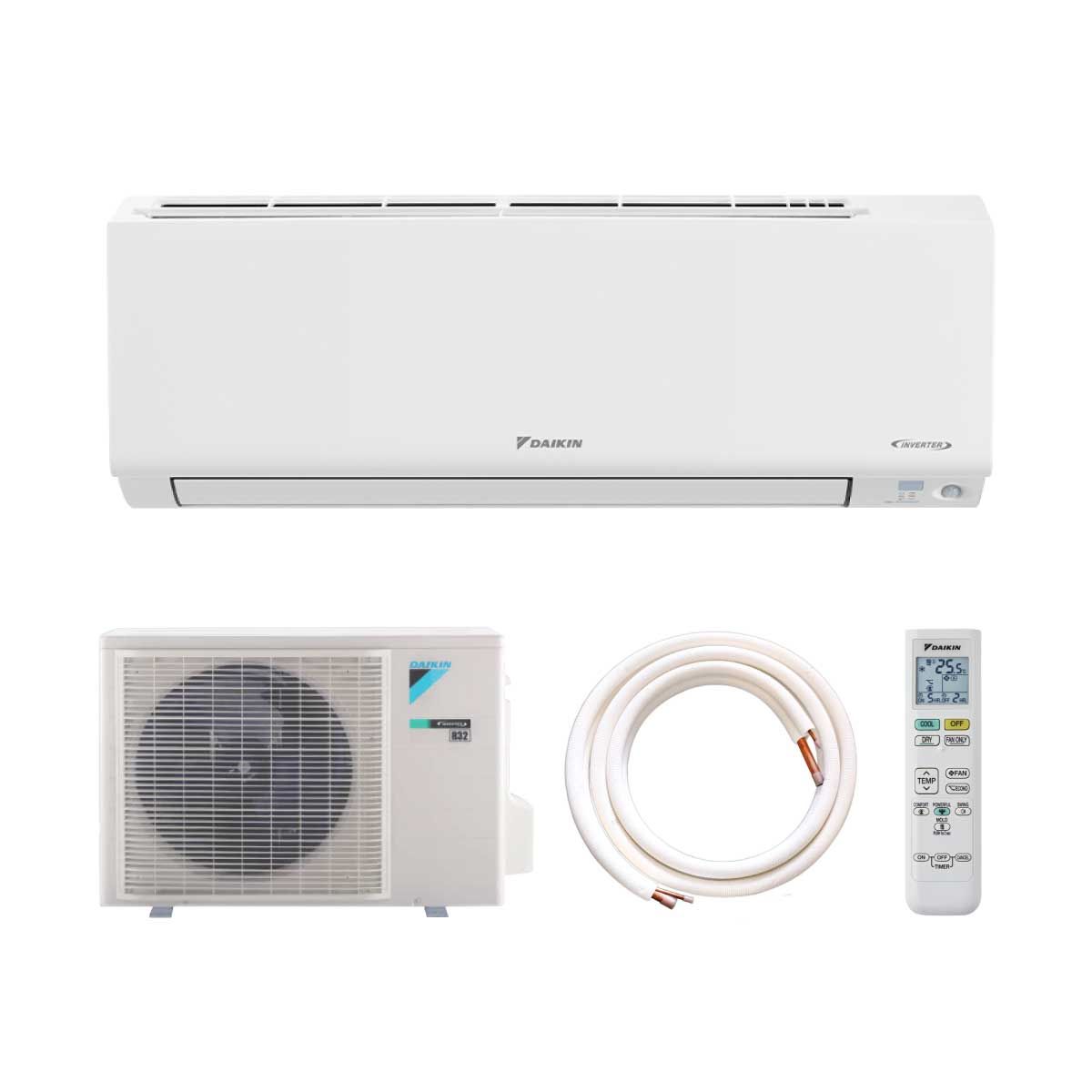 DAIKIN KF series แอร์เครื่องปรับอากาศ 15000BTU INVERTER เบอร์5 2ดาว รุ่น FTKF15V2S