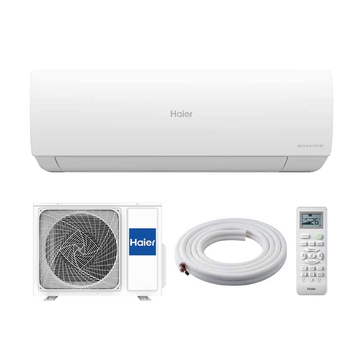HAIER เครื่องปรับอากาศติดผนัง24KBTU UV Wifiเบอร์5 (2ดาว) รุ่นHSU24VRWA05BF
