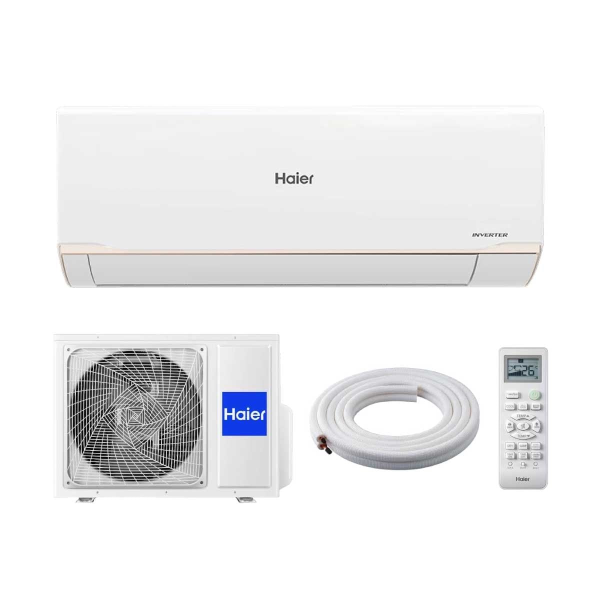 Haier เครื่องปรับอากาศติดผนัง ขนาด12KBTU INV UV Wifi เบอร์5 (1ดาว) รุ่นHSU12VRRA05