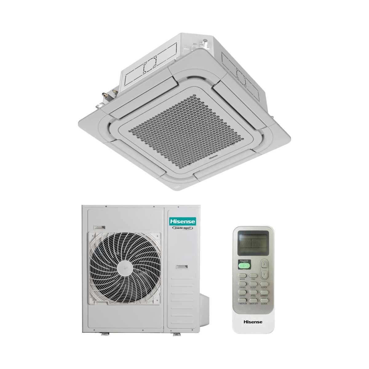 Hisense เครื่องปรับอากาศฝังเพดาน4Way 48KBTU 380V เบอร์5 1ดาว รุ่นAUC48TRKA3T-IDU