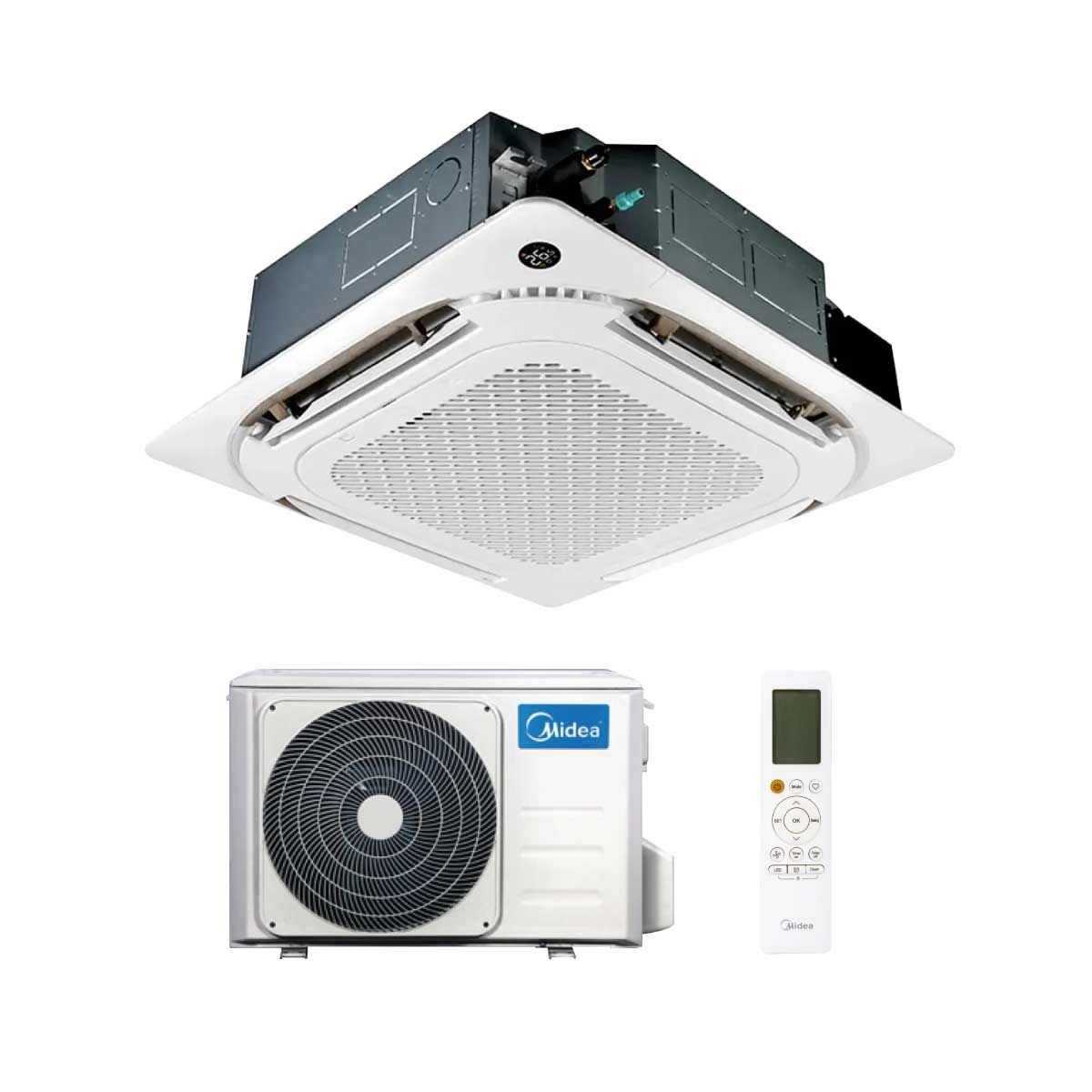MIDEA เครื่องปรับอากาศแบบฝังฝ้า 4Way 30KBTU INV เบอร์5 220V รุ่นMCD1-30CRDN8-Q
