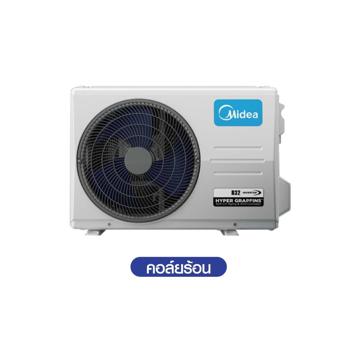 MIDEAเครื่องปรับอากาศติดผนัง18,000BTU Fixspeed Tornado รุ่นMSAG-18CRN8-IDU