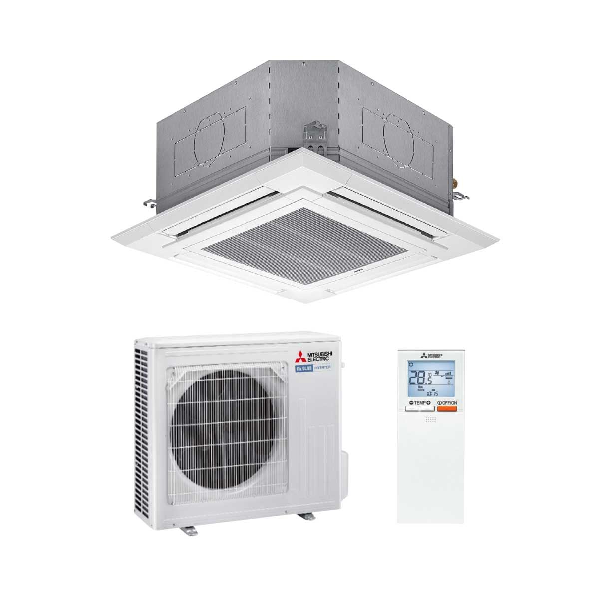 แอร์ฝั่งฝ้า 4 ทิศทาง Mitsubishi 18KBTU เบอร์5 5ดาว รุ่นPLY-SM18EALM4