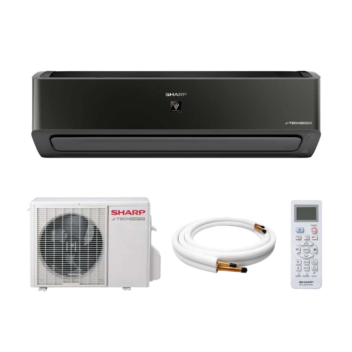 SHARP เครื่องปรับอากาศ 9000BTU INVERTER สีดำ รุ่นAH-XP10YMBT