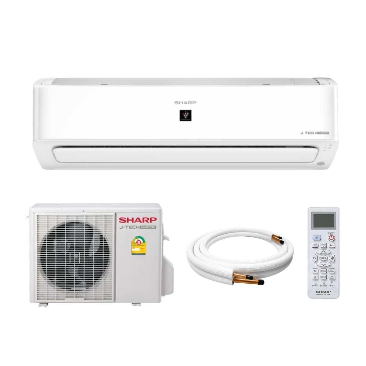 SHARP แอร์ เครื่องปรับอากาศติดผนัง9000BTU Plasmacuster INVERTER  รุ่นAH-XP10YMB