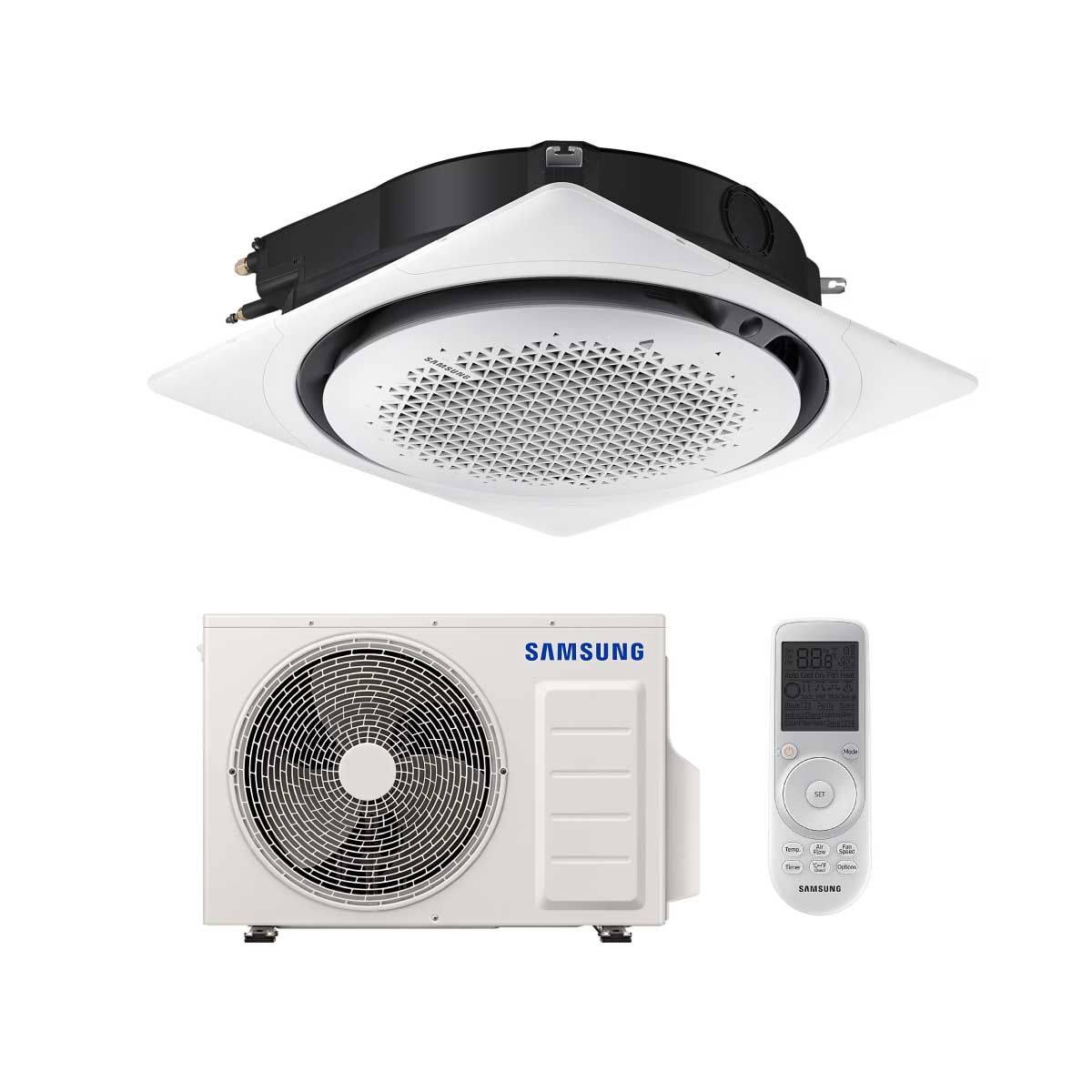 SAMSUNG เครื่องปรับอากาศ 360 Cassette 18,200 BTU Square 220V รุ่น AC052DN6DKF/TS