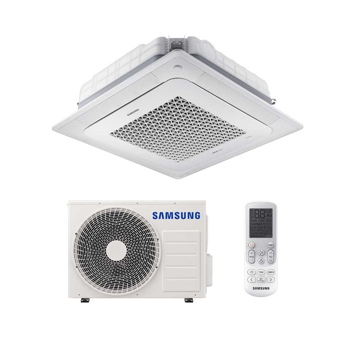SAMSUNG เครื่องปรับอากาศ 4Way Cassette 24,500 BTU STANDARD 220V รุ่น AC071DN4DKF/TS