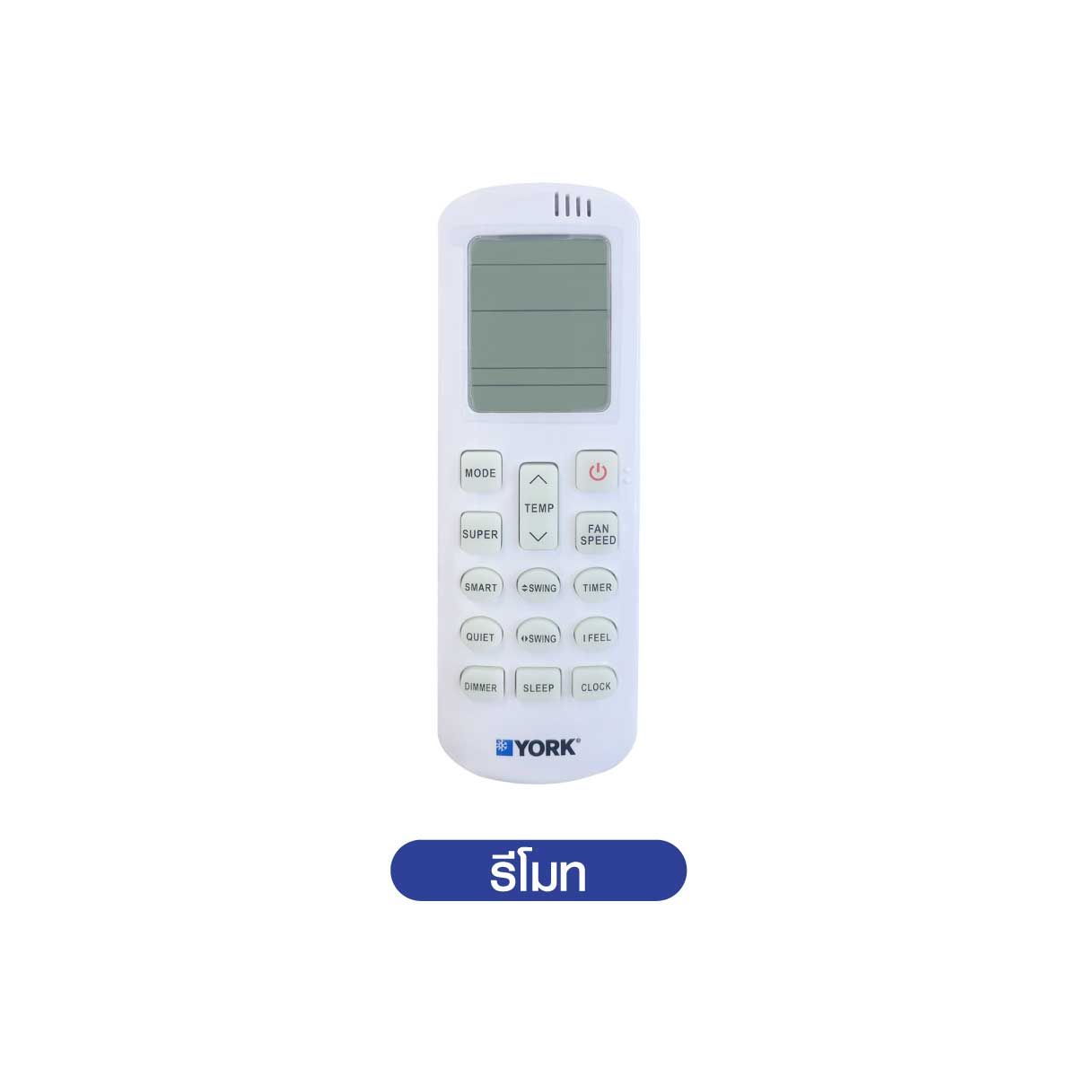 YORK Plasma Ionizer Series เครื่องปรับอากาศติดผนัง 22,000BTU INVERTER รุ่น YJJF24XETBFM-RX