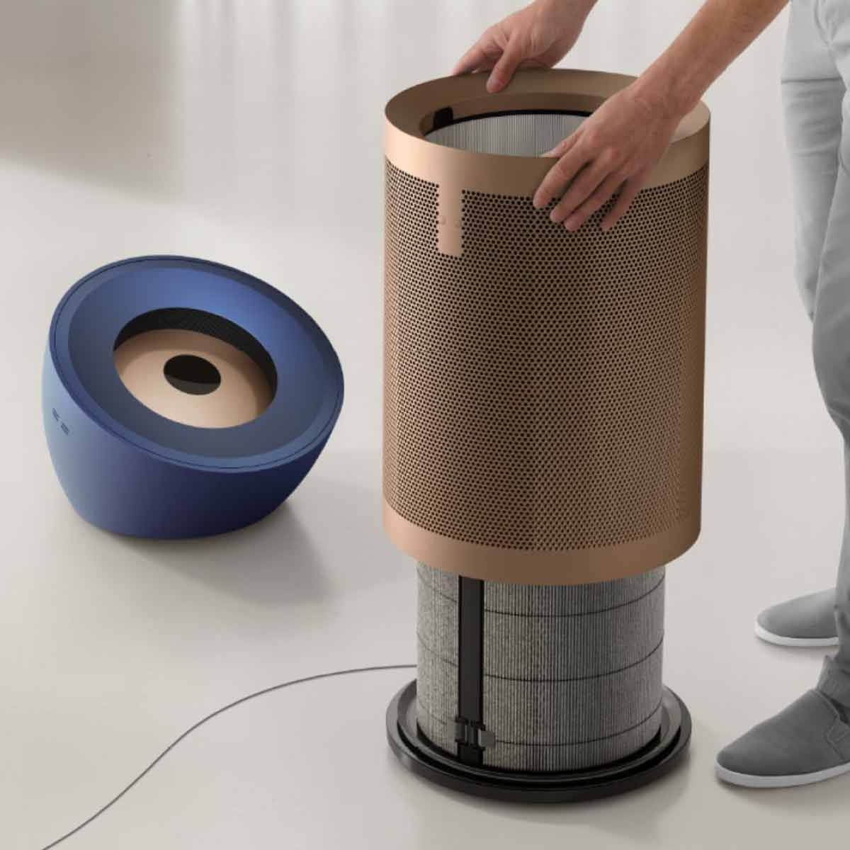 เครื่องฟอกอากาศ Dyson Big+Quiet Formaldehyde สีBlue/Gold รุ่น BP04