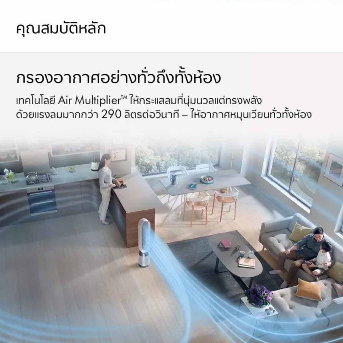Dyson เครื่องฟอกอากาศ Purifier Cool Gen1 สีWhite/White รุ่น TP10