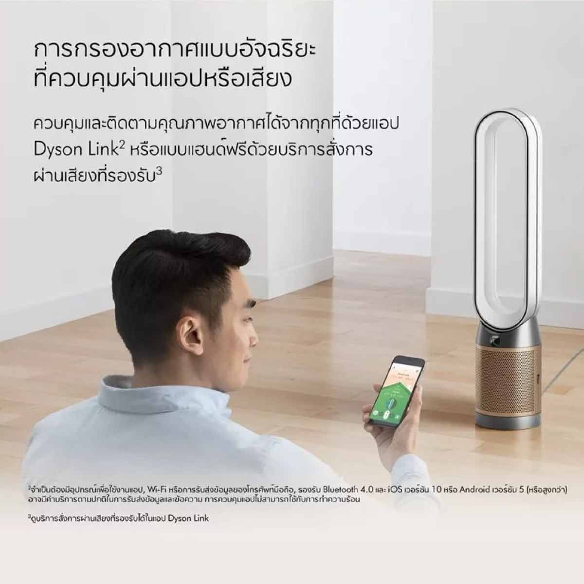 DYSON เครื่องฟอกอากาศแบบตั้งพื้นDyson Cool Formaldehyde  สีNickel/Gold รุ่นTP09
