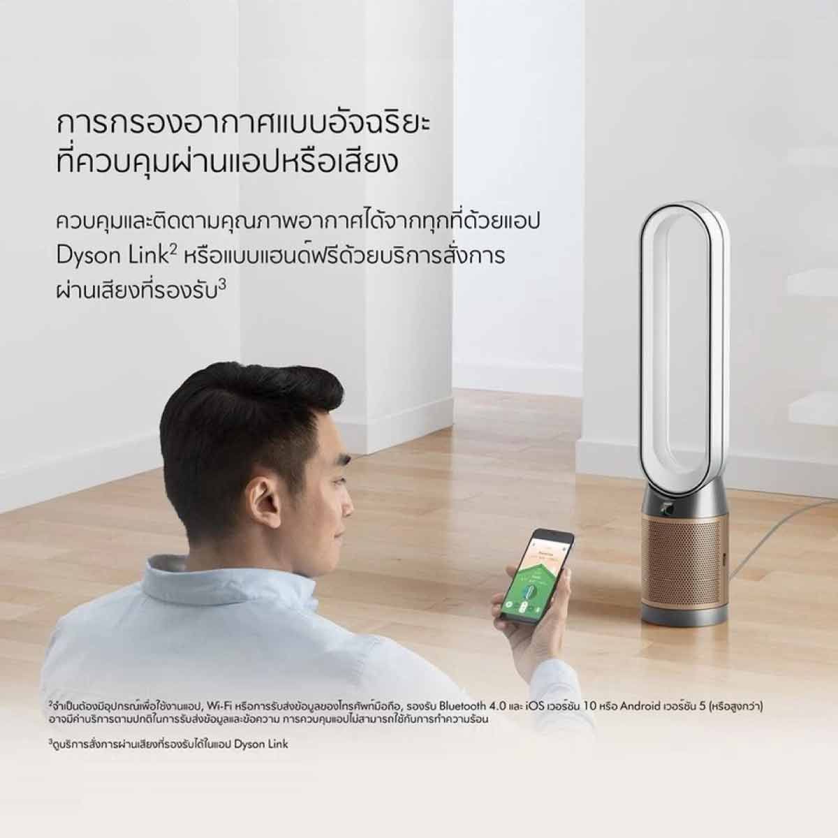 Dyson เครื่องฟอกอากาศ Purifier Cool Formaldehyde  สีWhite/Gold รุ่น TP09