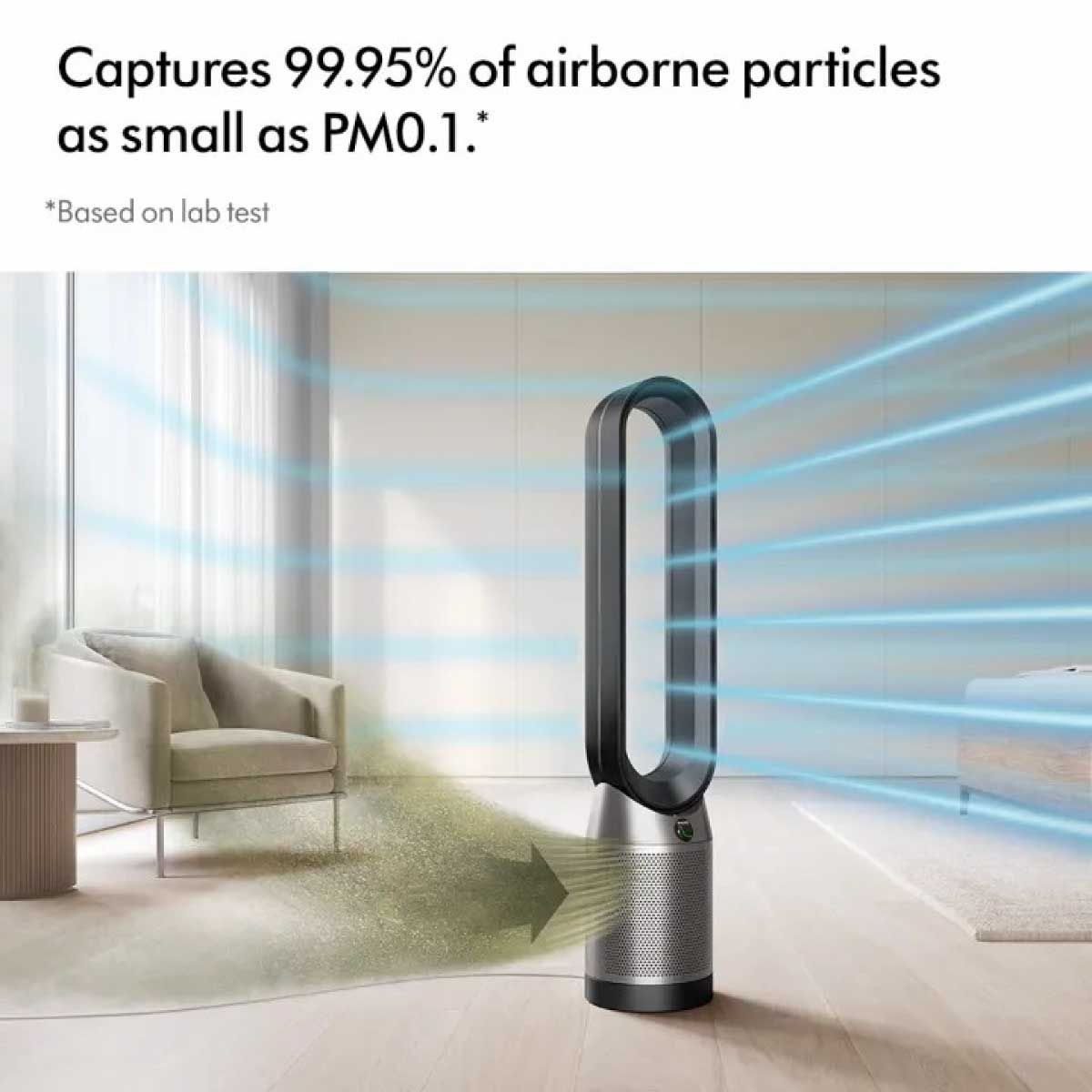 Dyson   เครื่องฟอกอากาศแบบต้งพื้นสีดำ/นิกเกิล  รุ่น  Cool  PC1 TP11