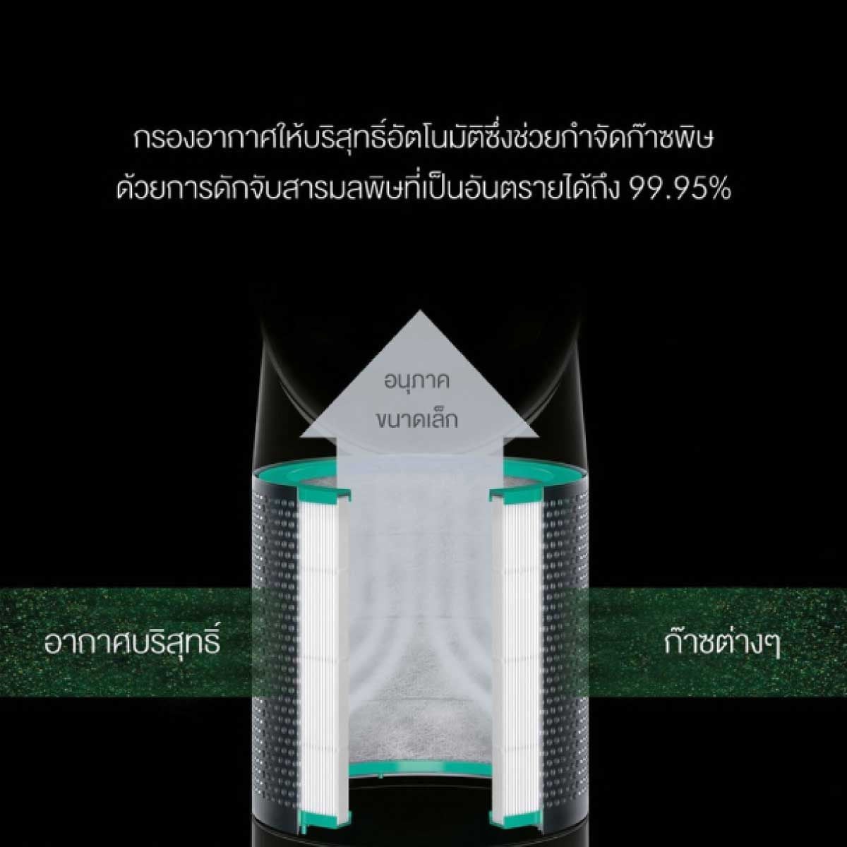 Dyson เครื่องฟอกอากาศ  สีขาว/เงิน รุ่น Pure Cool TP00