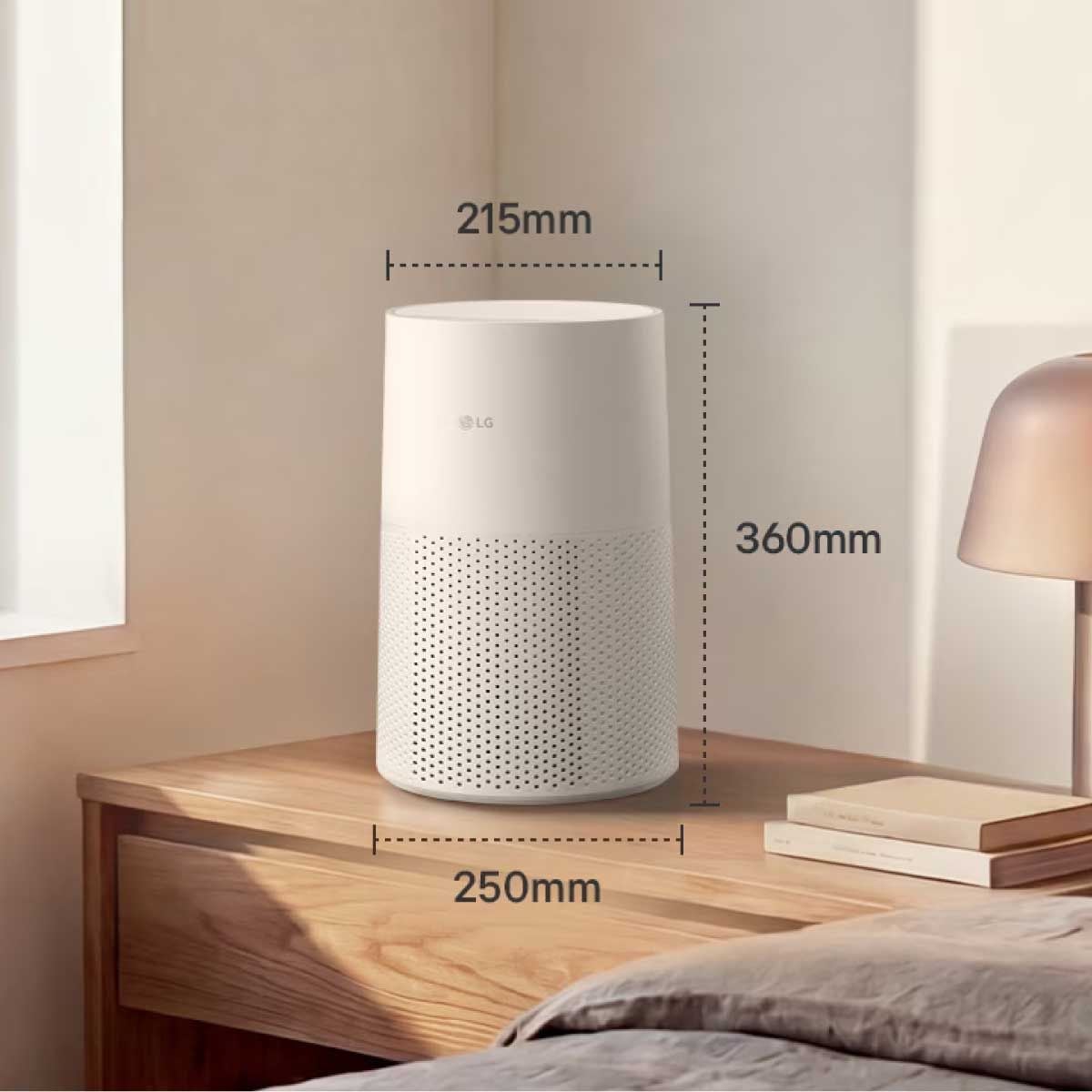 LG เครื่องฟอกอากาศ 26ตรม. PM1.0 WIFI 470 CADR  AS30GGW10