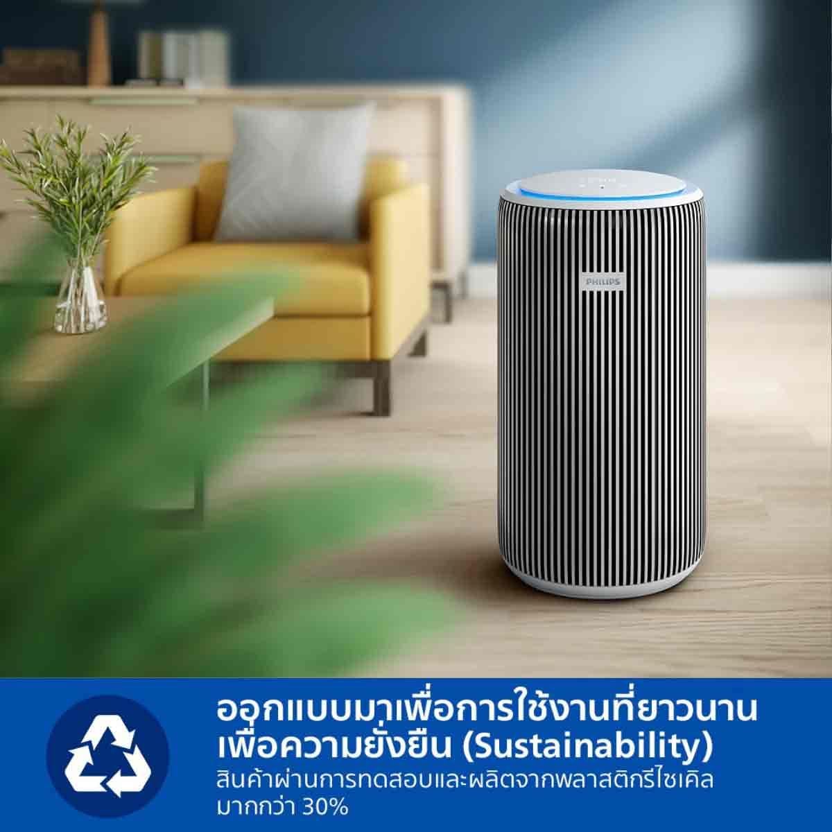 PHILIPS เครื่องฟอกอากาศ 135 ตร.ม. WiFi รุ่น AC3220/10