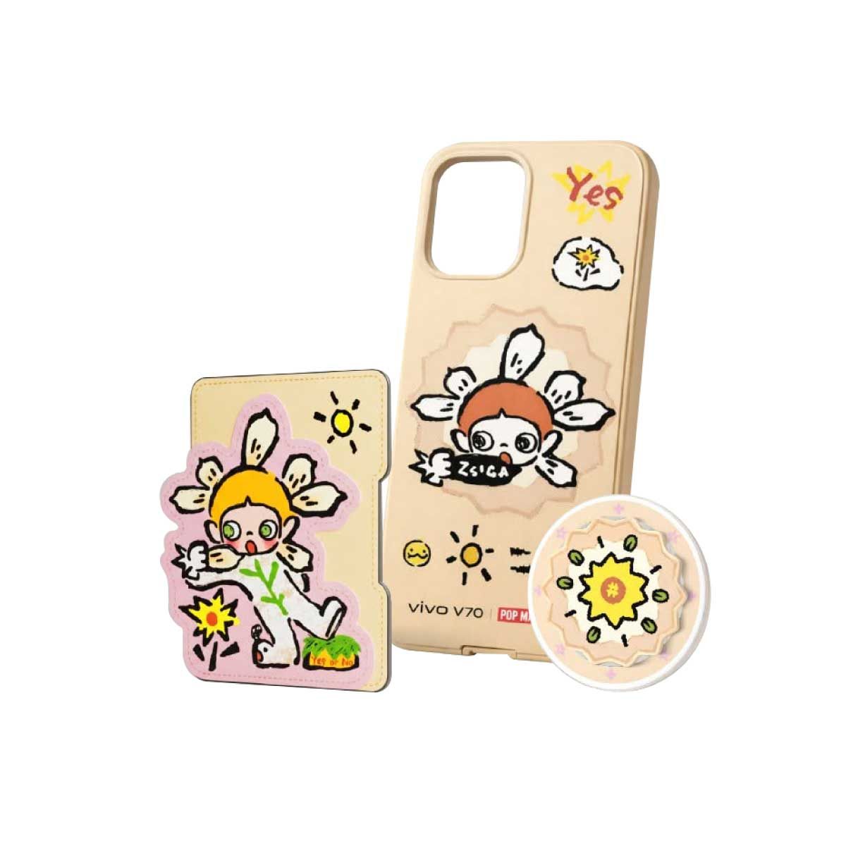V70 X POPMART ZSIGA (เคสV70+ซองใส่บัตรติดเคส+แหวนติดเคส)