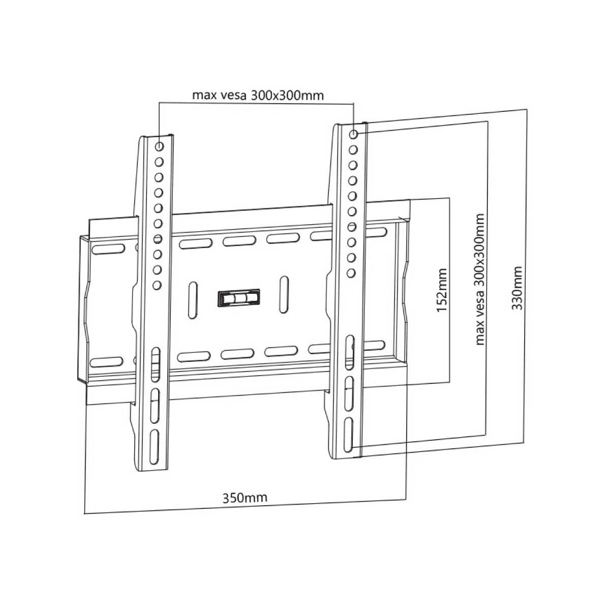 SCI ขาแขวนทีวีแบบ Fix  รองรับทีวีขนาด 32-55 นิ้ว รุ่น PPS1740FIX