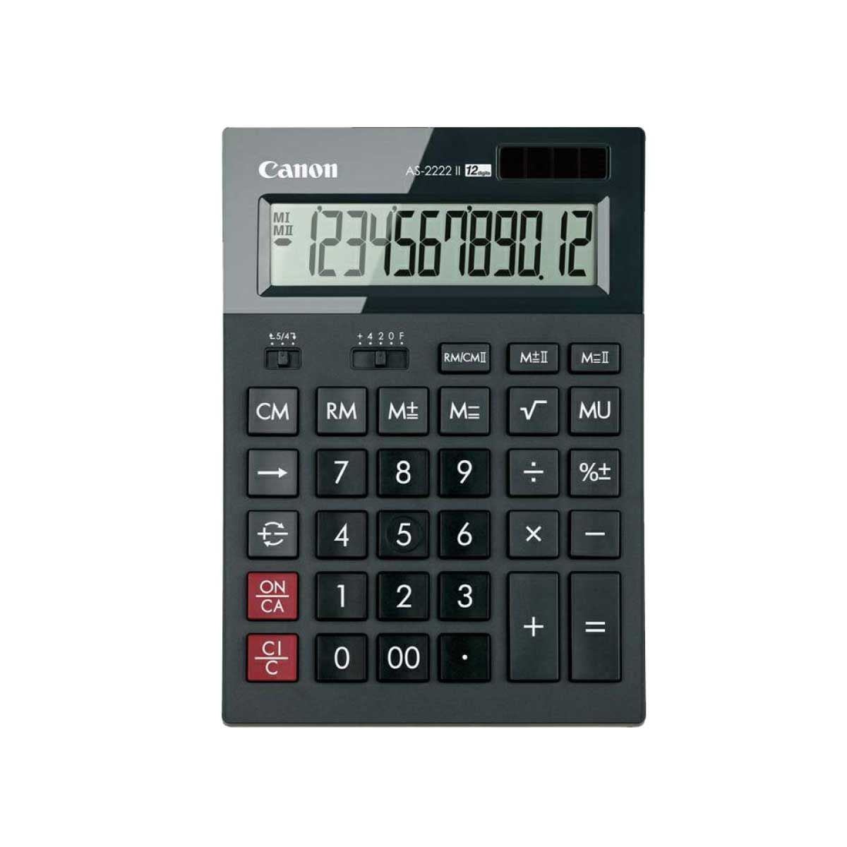 CALCULATOR (เครื่องคิดเลข) CANON AS-2222 II (BLACK)