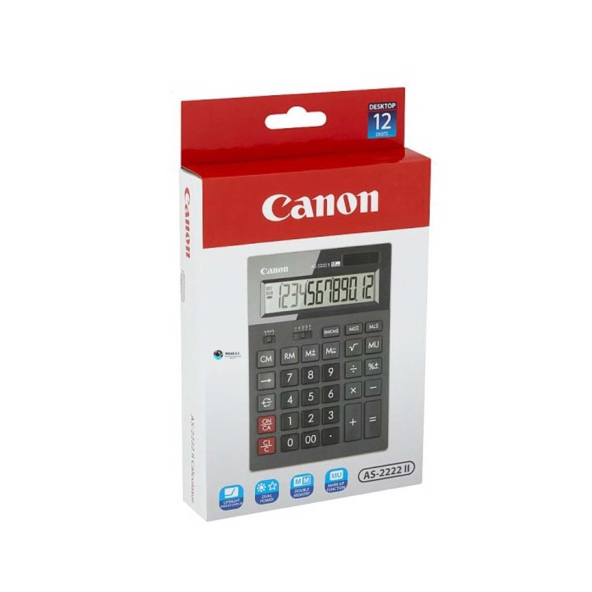 CALCULATOR (เครื่องคิดเลข) CANON AS-2222 II (BLACK)