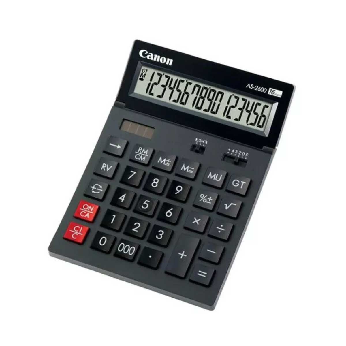 CALCULATOR (เครื่องคิดเลข) CANON AS-2600 (BLACK)