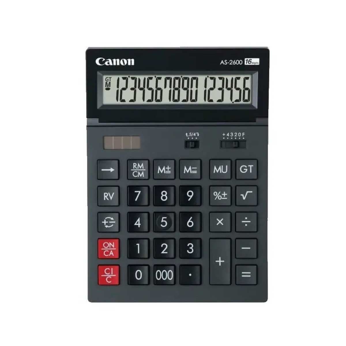 CALCULATOR (เครื่องคิดเลข) CANON AS-2600 (BLACK)
