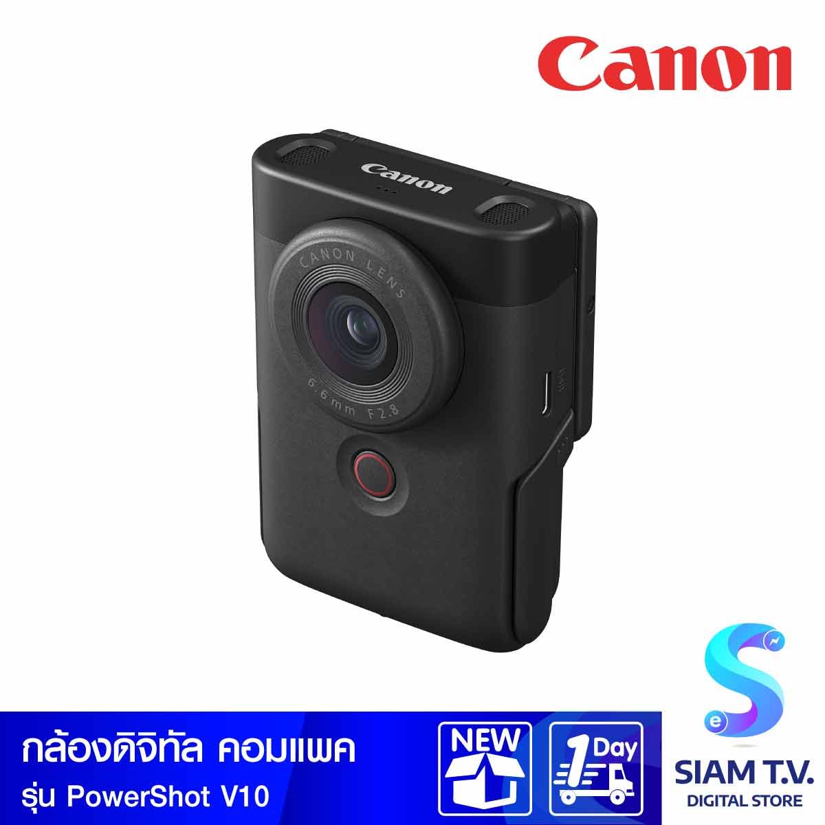 CANON Vlog กล้องดิจิทัลคอมแพค  PowerShot รุ่น PWSV10BK BLACK