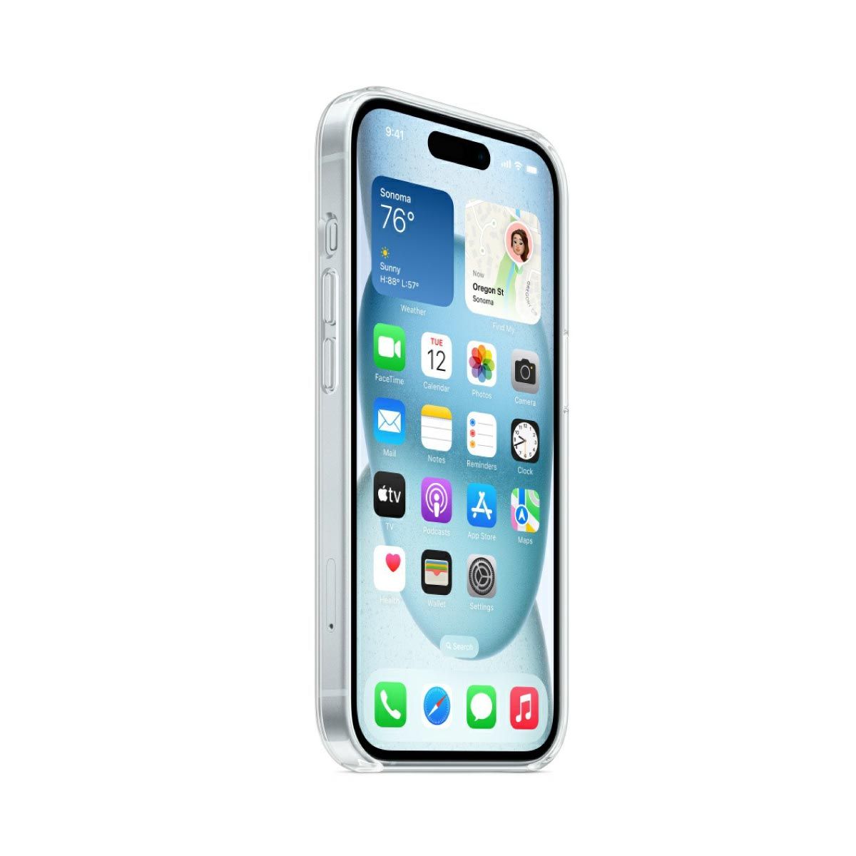 Apple Case เคสใสสำหรับ iPhone 15 พร้อม MagSafe