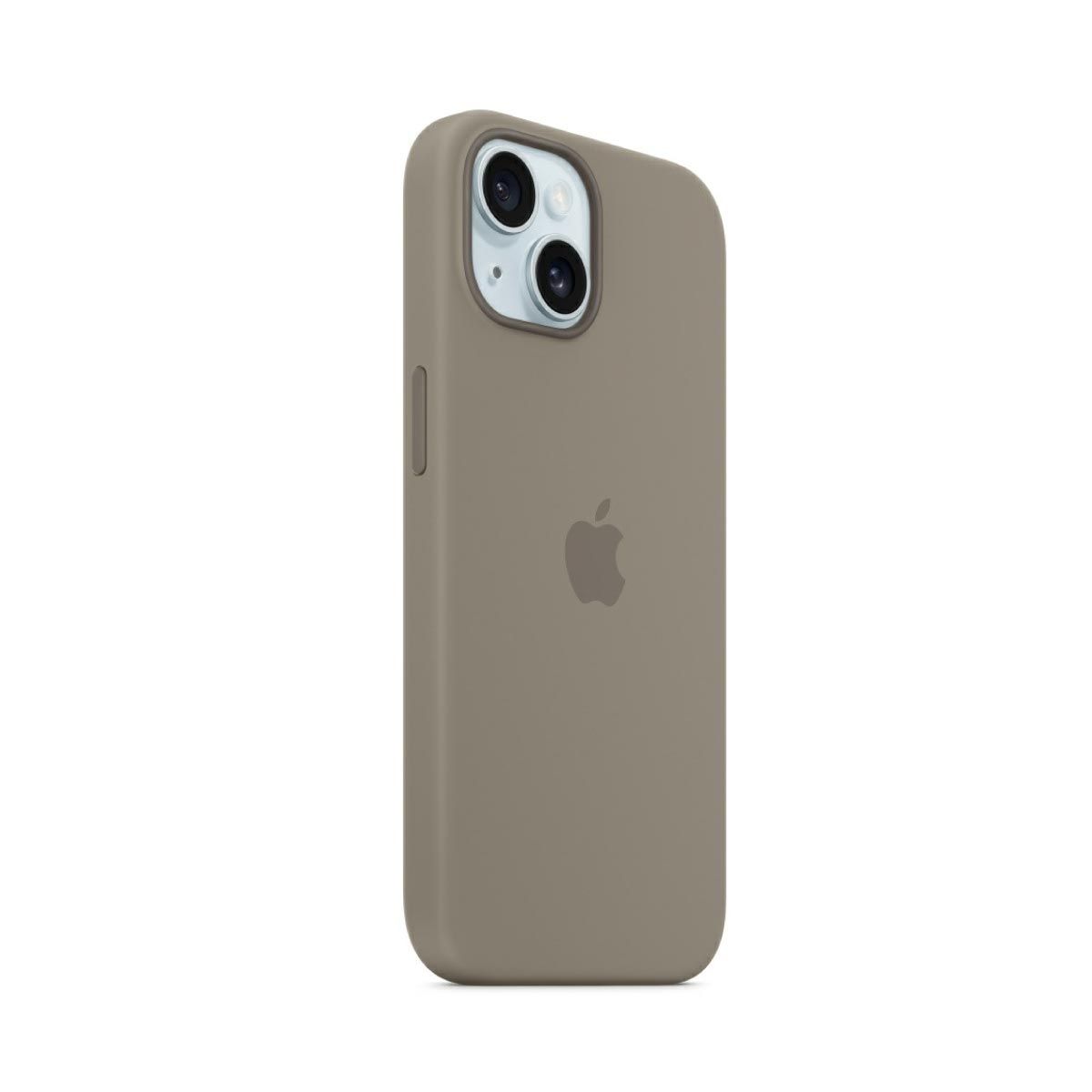 Apple Case เคสซิลิโคนสำหรับ iPhone 15  พร้อม MagSafe -  สีเทาโคลน