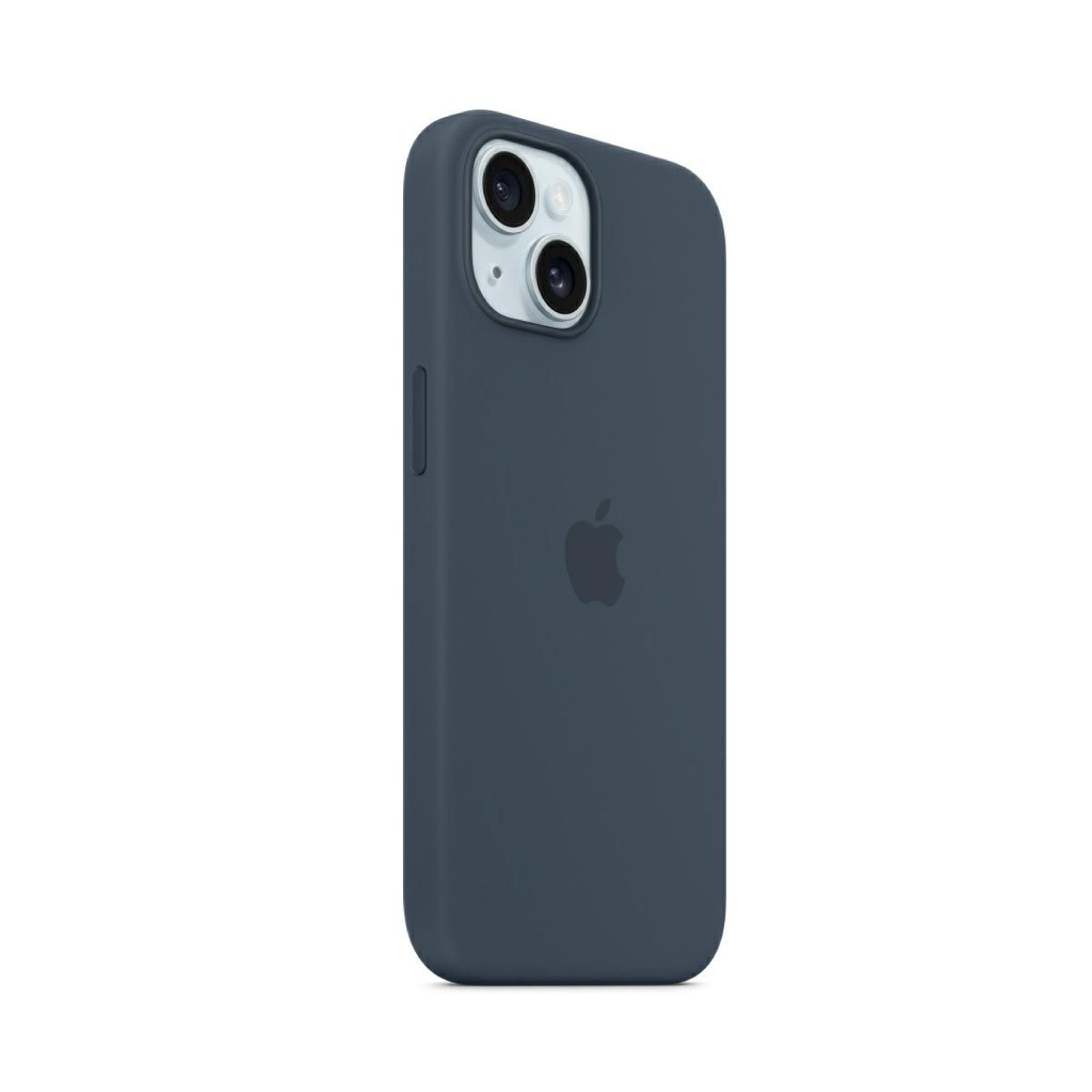 Apple Case เคสซิลิโคนสำหรับ iPhone 15  พร้อม MagSafe -สีน้ำเงินสตอร์มบลู