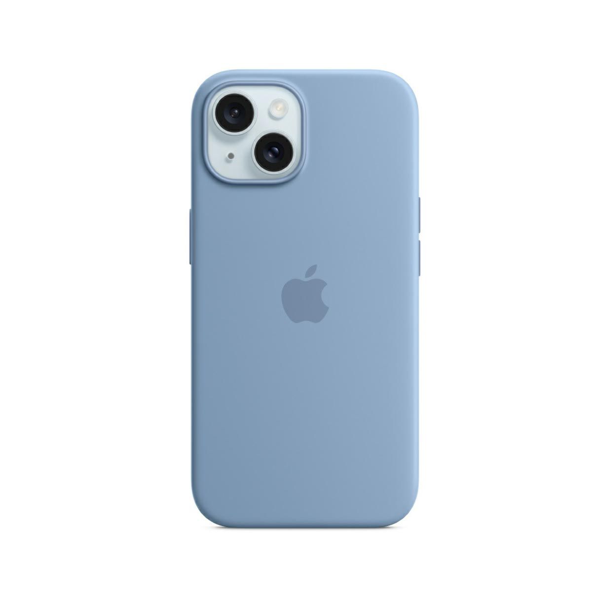 Apple Case เคสซิลิโคนสำหรับ iPhone 15  พร้อม MagSafe -สีฟ้าวินเทอร์