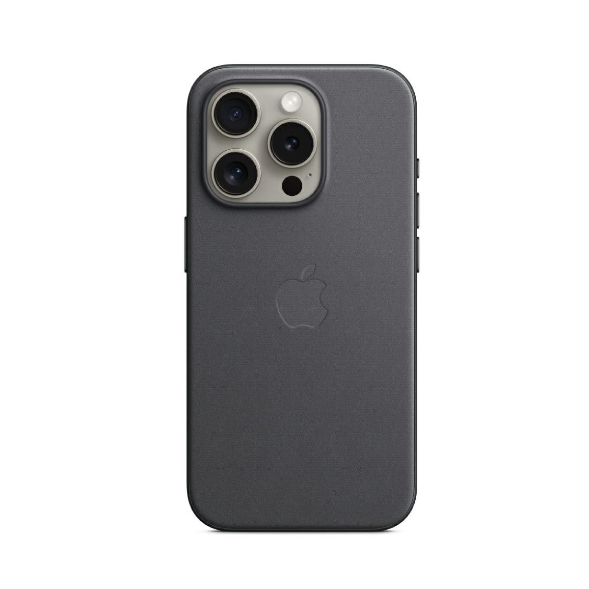 Apple Case เคสผ้า FineWoven สำหรับ iPhone 15 Pro พร้อม MagSafe  -  สี ดำ