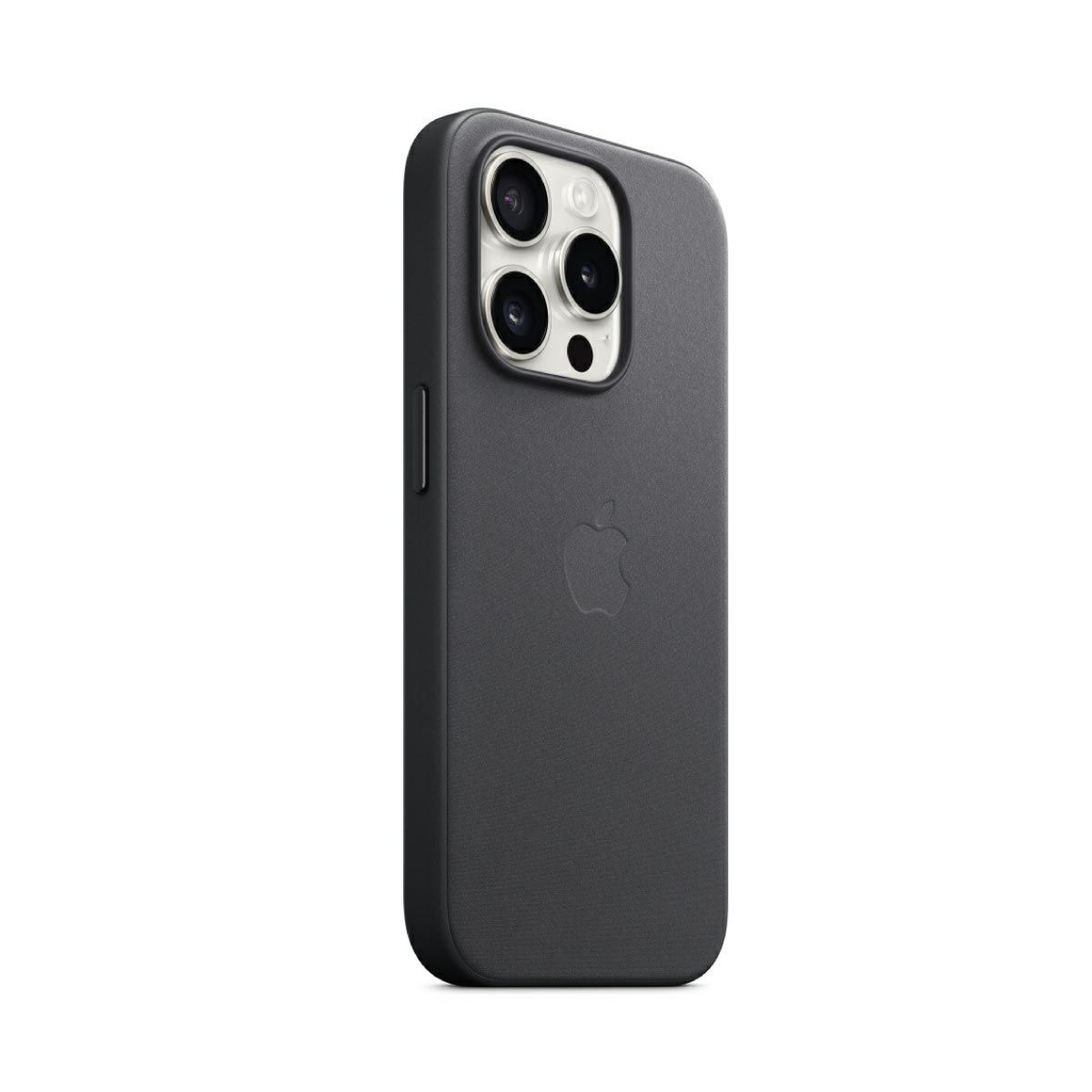 Apple Case เคสผ้า FineWoven สำหรับ iPhone 15 Pro พร้อม MagSafe  -  สี ดำ