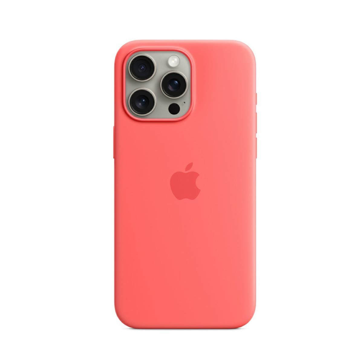 Apple Case เคสซิลิโคนสำหรับ iPhone 15 Pro Max พร้อม MagSafe - สีชมพูกวาวา