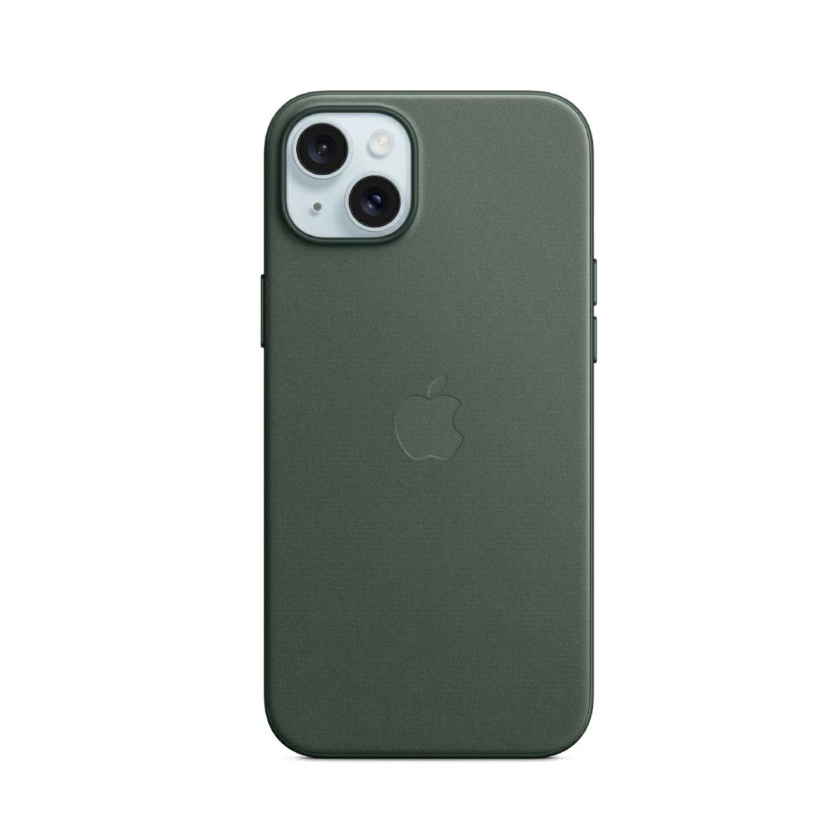 Apple Case เคสผ้า FineWoven สำหรับ iPhone 15 Plus พร้อม MagSafe  -   สี เขียวเอเวอร์กรีน