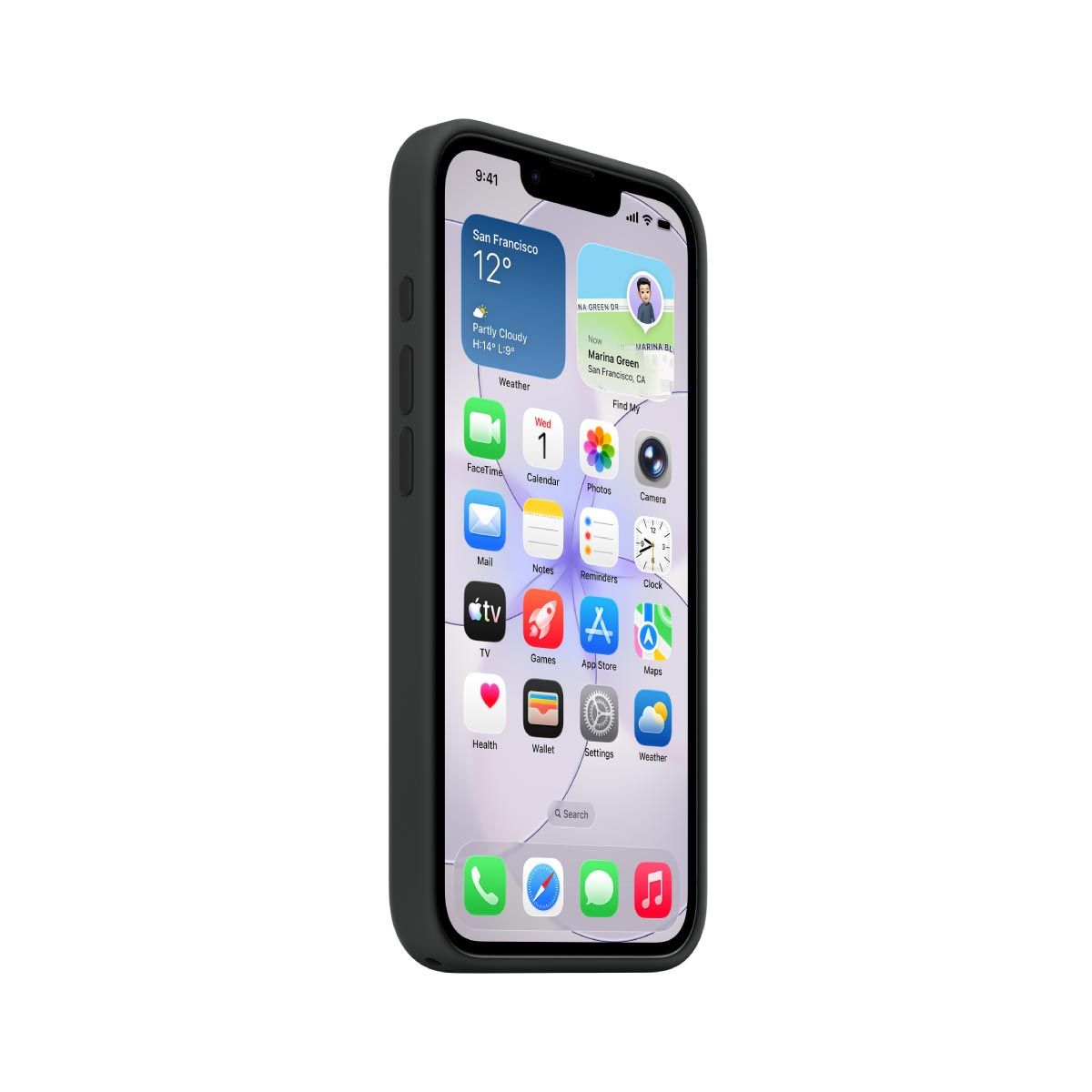 Apple เคสซิลิโคนพร้อม MagSafe สำหรับ iPhone 17e - สีดำ