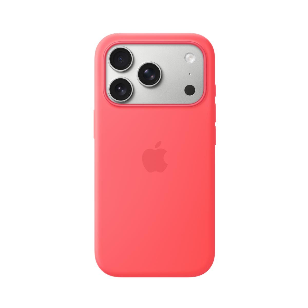 Apple เคสซิลิโคนพร้อม MagSafe สำหรับ iPhone 17 Pro - สีชมพูสดกวาวา