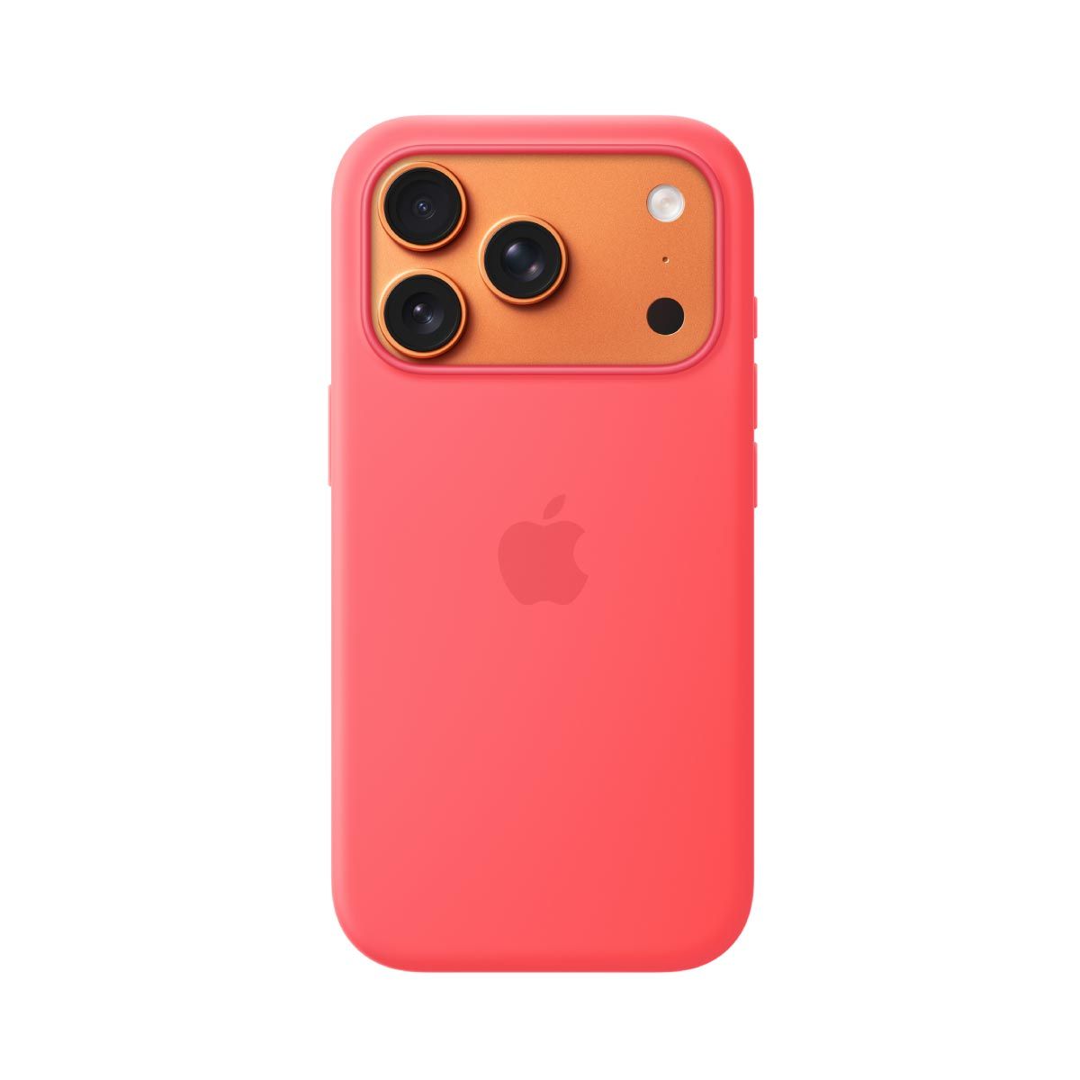 Apple เคสซิลิโคนพร้อม MagSafe สำหรับ iPhone 17 Pro - สีชมพูสดกวาวา