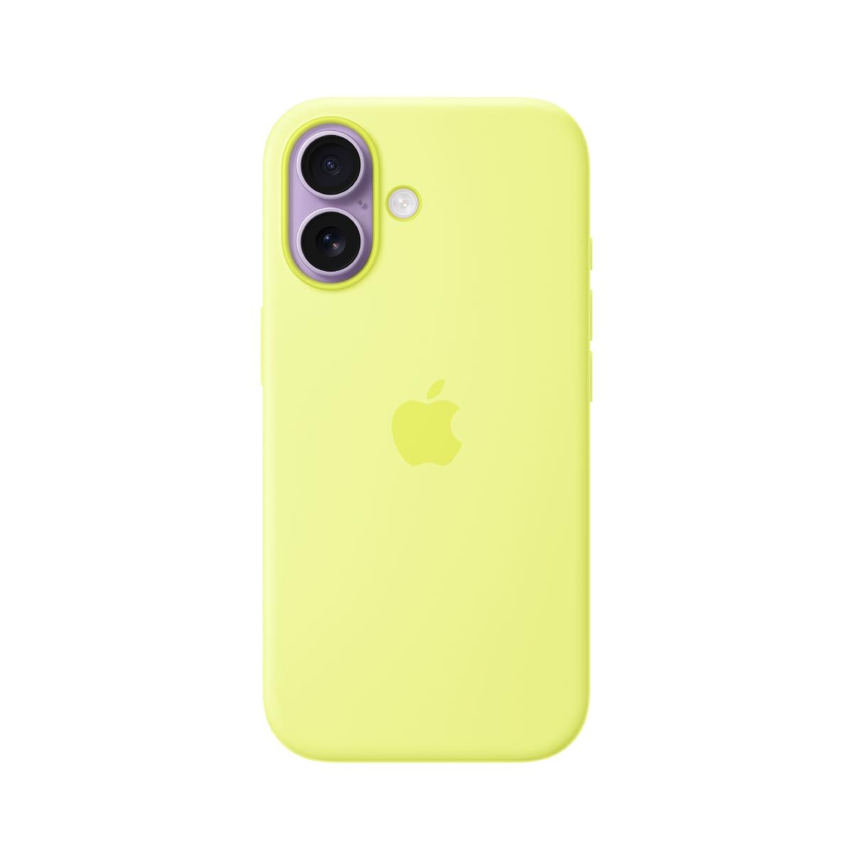 Apple เคสซิลิโคนพร้อม MagSafe สำหรับ iPhone 17 - สีเหลืองนีออน