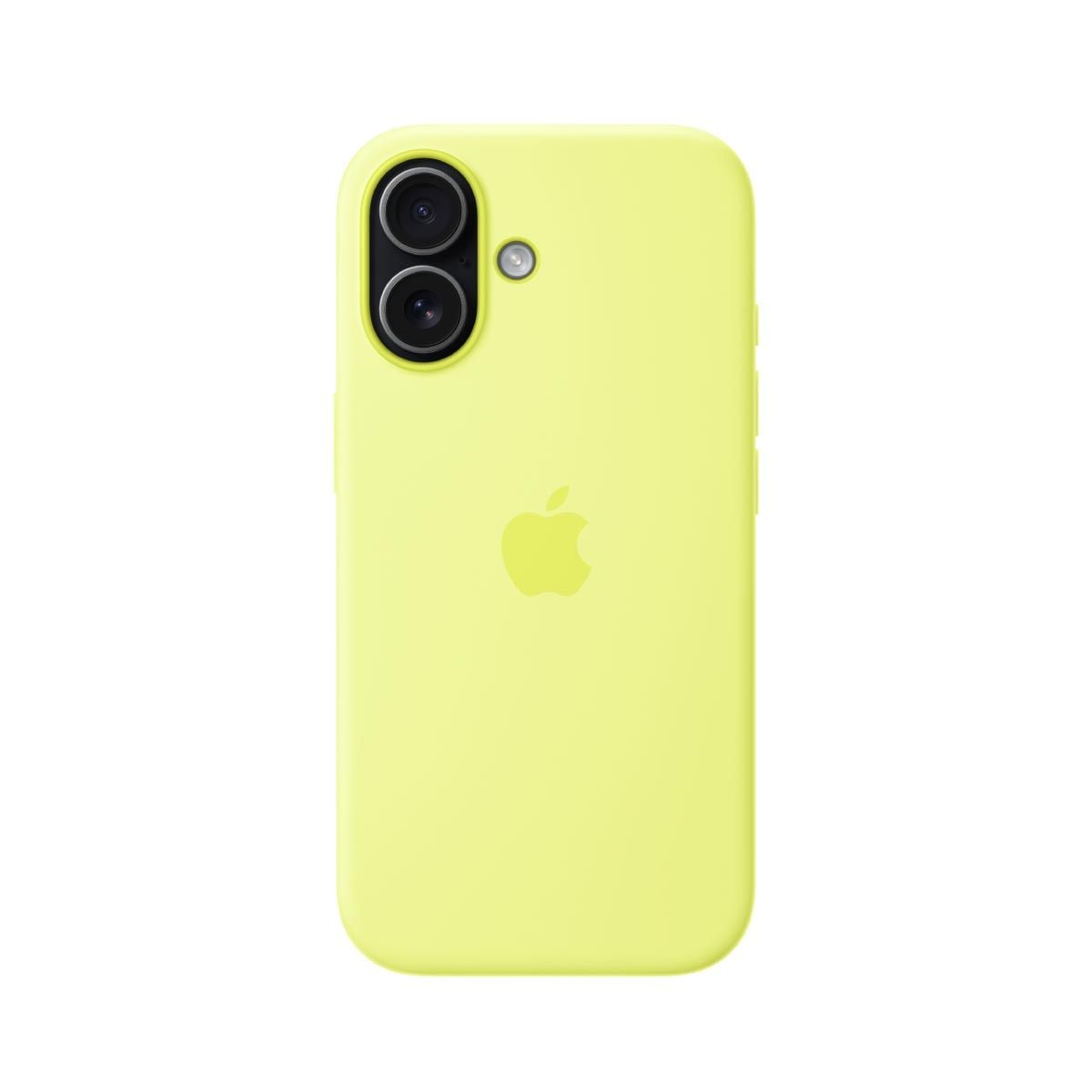 Apple เคสซิลิโคนพร้อม MagSafe สำหรับ iPhone 17 - สีเหลืองนีออน