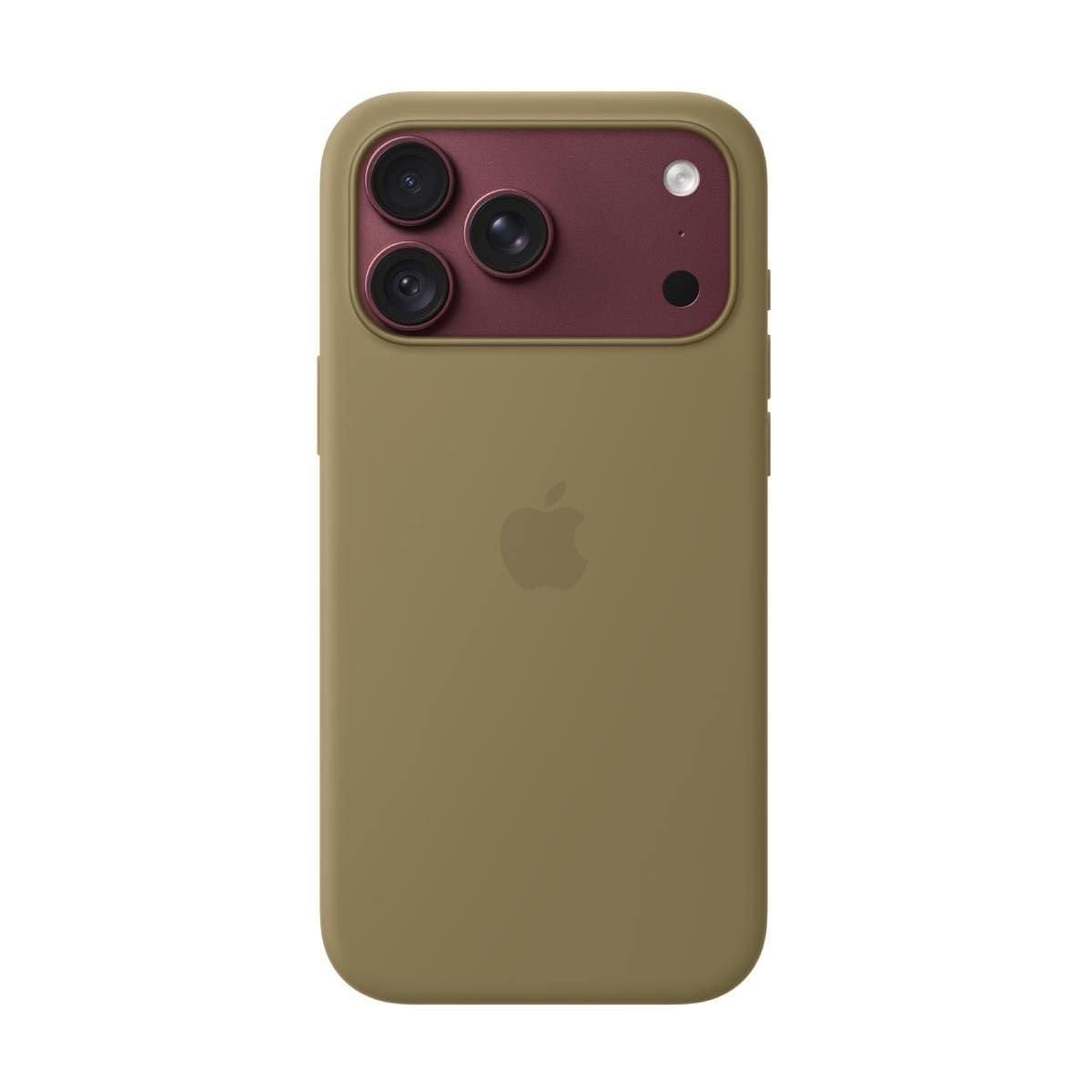 Apple เคสซิลิโคนพร้อม MagSafe สำหรับ iPhone 18 Pro Max - สีเขียวมะกอก