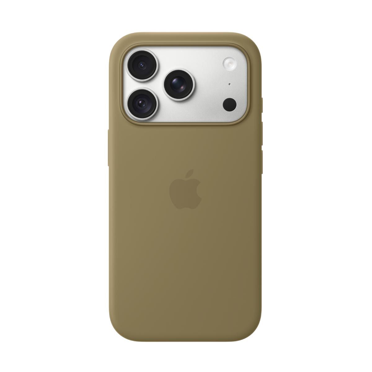Apple เคสซิลิโคนพร้อม MagSafe สำหรับ iPhone 18 Pro - สีเขียวมะกอก