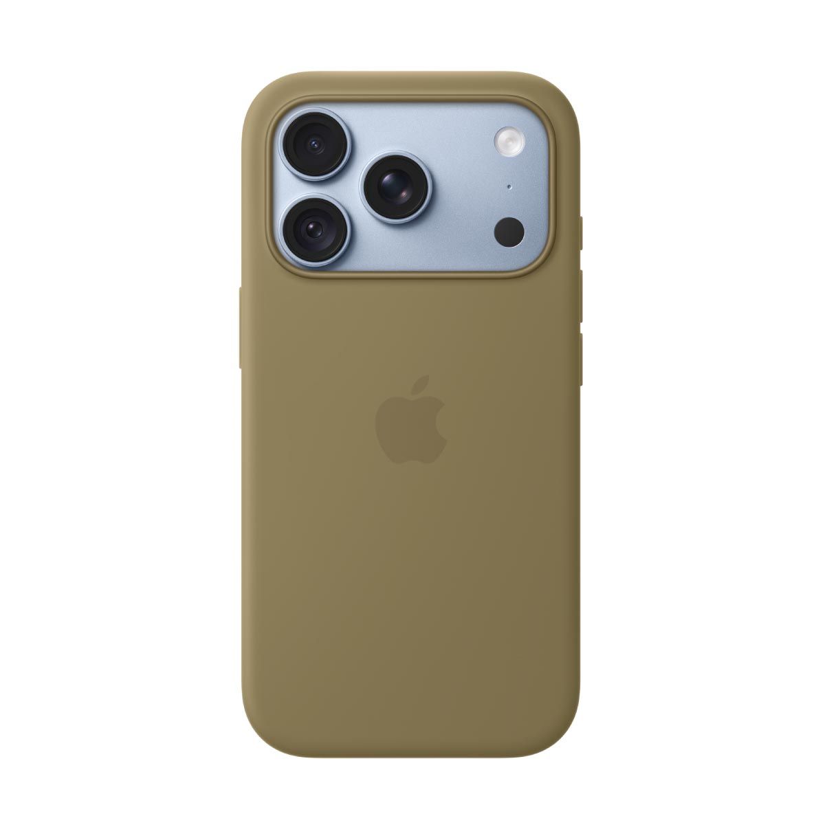Apple เคสซิลิโคนพร้อม MagSafe สำหรับ iPhone 18 Pro - สีเขียวมะกอก