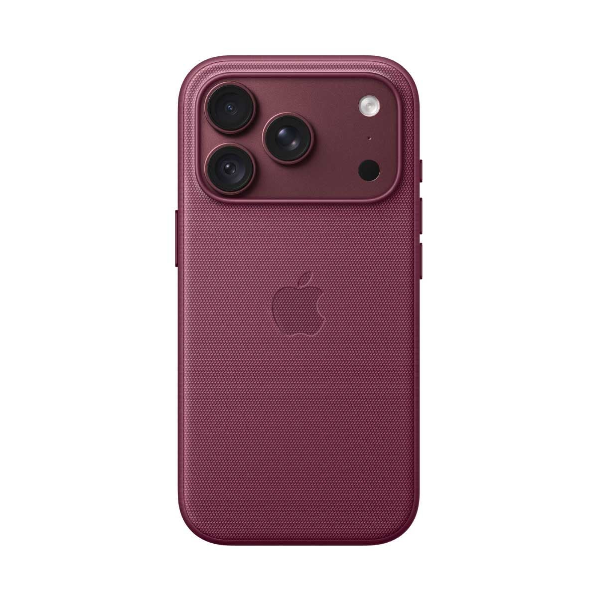 Apple เคสผ้า TechWoven พร้อม MagSafe สำหรับ iPhone 18 Pro - สีม่วงเข้มมัลเบอร์รี่